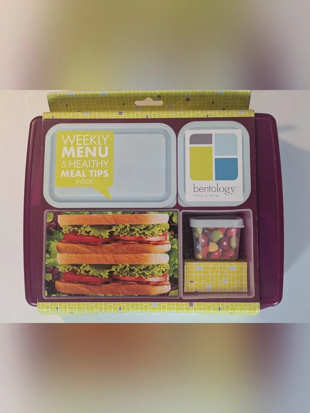 Bentology Bento Lunch Box Set Removable, Leak-Proof Containers, Magenta